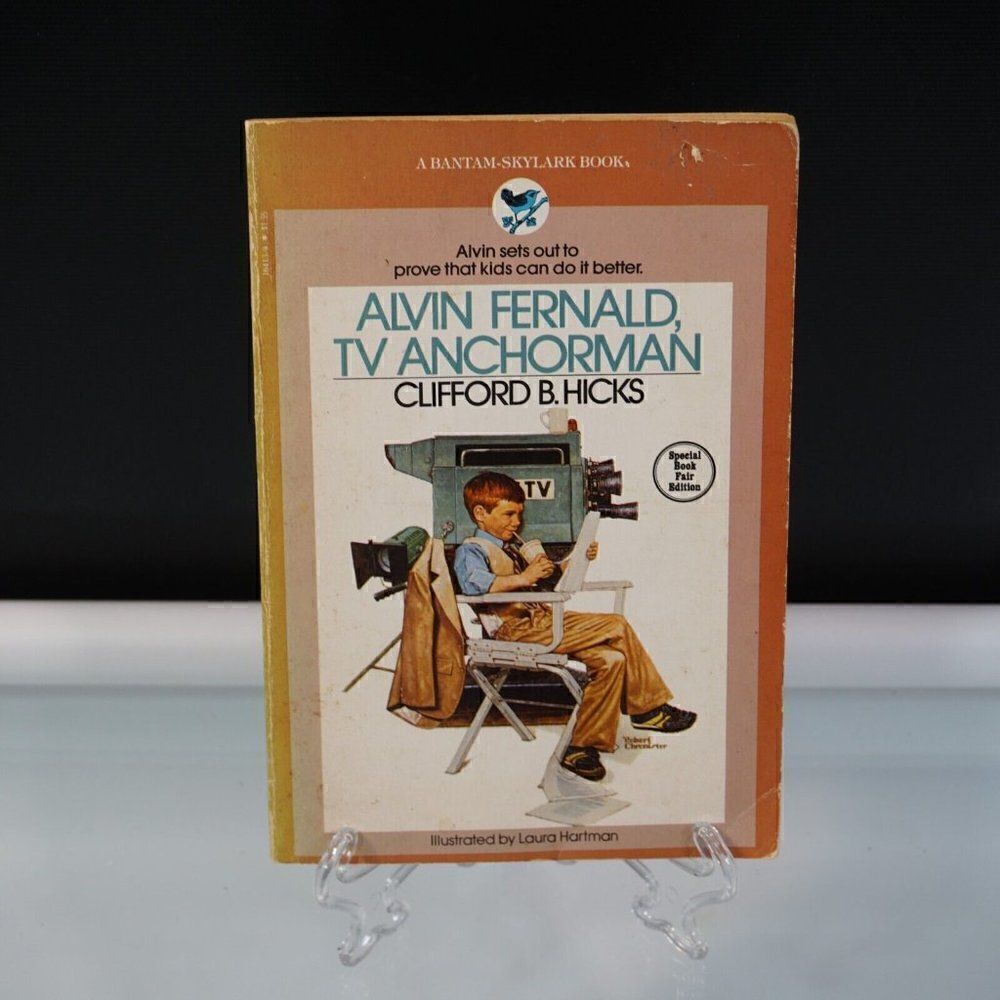 Alvin Fernald TV Anchorman By Clifford B Hicks 1980 Bantam Skylark Paperback